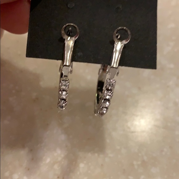 Diane Katzman Crystal Hoop Earrings - Picture 4 of 6